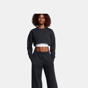 NWT. Under Armour “Unstoppable” Fleece Wide-Leg Pants. Black. Medium.